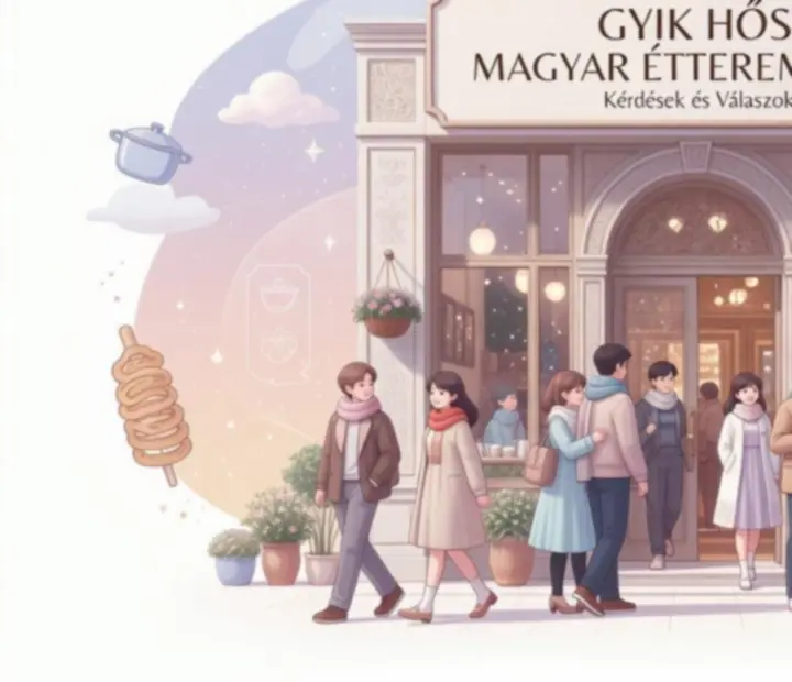 Anime-inspirált hangulatú Tiszanova étterem illusztráció
