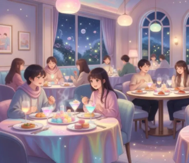 Tematikus estek galéria anime-stílusú enteriőrrel
